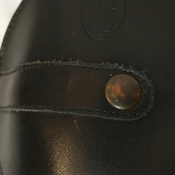 Devon Aire Half Chaps Leather Spanish Top Black Hampton SS Equestrian Riding - Picture 5 of 5